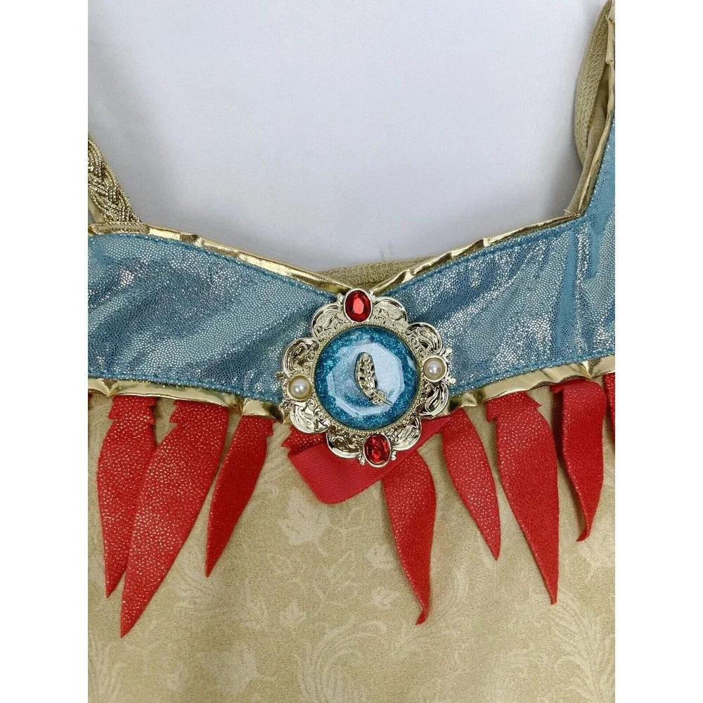 NWT Disney Store Girls Pocahontas‎ Costume Dress Up 7/8 - Picture 3 of 5